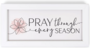 Wandbord Pray through every season