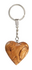 Sleutelhanger hart olijfhout 5 cm