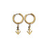 Oorbellen Anker ring goud