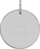 Hanger Trust His plan zilver rond 15mm doorsnee