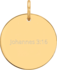 Hanger Johannes 3:16 goud rond 15 mm doorsnee