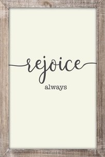 Rejoice always 20 x 30cm Wood deco Rejoice always 20 x 30cm Wood deco