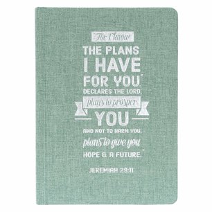 I Know The Plans Hardcover Linen Journal - Jeremiah 29:11 I Know The Plans Hardcover Linen Journal - Jeremiah 29:11