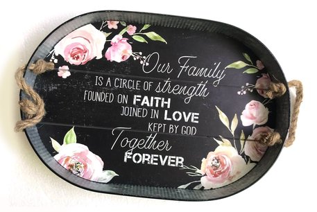 Dienblad Our Family is a circle of strength