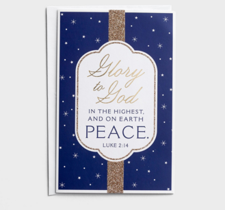 Kerstkaart - Glory to God Kerstkaart - Glory to God