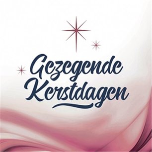 Kerstkaart 'Gezegende Kerstdagen' Kerstkaart 'Gezegende Kerstdagen'