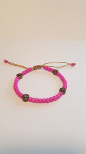 Armband smile kralen Hardroze Armband smile kralen Hardroze