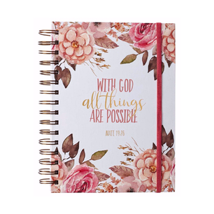 Journal Spiralbound With God all things are Possible Journal Spiralbound With God all things are Possible