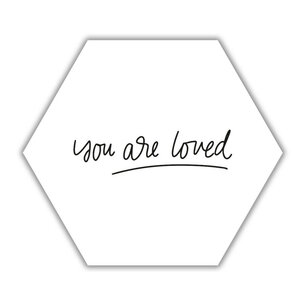 Muur hexagon You are loved