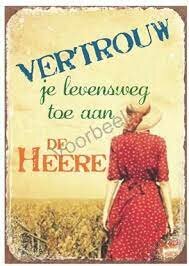 Magneet Vertrouw je levensweg toe aan de HEERE Magneet Vertrouw je levensweg toe aan de HEERE