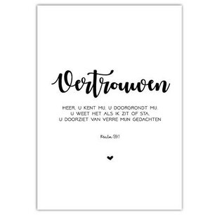 Poster A4 ‘Vertrouwen’ Poster A4 ‘Vertrouwen’