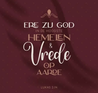 Kaart Ere zij God Kaart Ere zij God