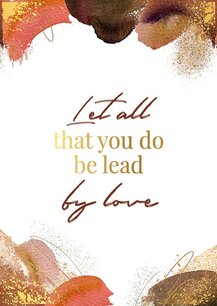 Poster Let all that you do