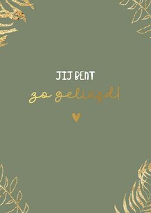 Poster Jij bent zo geliefd