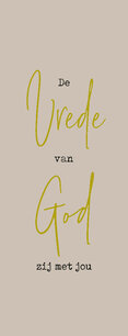 Boekenlegger De vrede van God