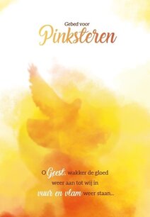 Kaart Gebed voor Pinksteren Kaart Gebed voor Pinksteren