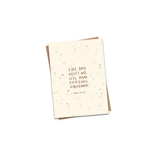 Minikaart Elke dag heeft wel iets Psalm 118:24