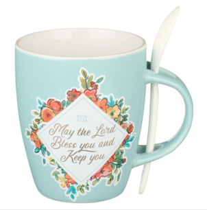 Mok May the Lord bless you and keep you 355 ml +lepel Mok May the Lord bless you and keep you 355 ml +lepel