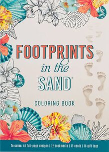 Footprints in the sand coloring book Footprints in the sand coloring book