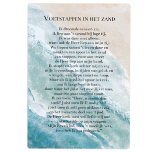 Cadeaubord Voetstappen in het zand Cadeaubord Voetstappen in het zand