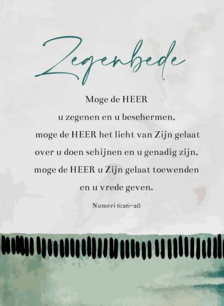 Cadeaubord Zegenbede Cadeaubord Zegenbede