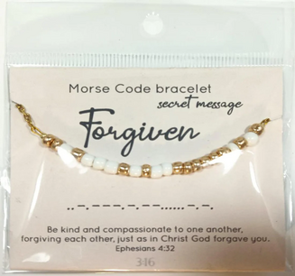 Armband Forgiven morsecode