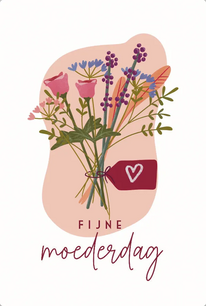Kaart Fijne moederdag Kaart Fijne moederdag