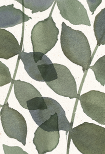 Kaart blanco bladeren