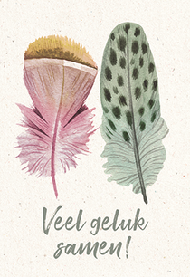 Kaart Veel geluk samen