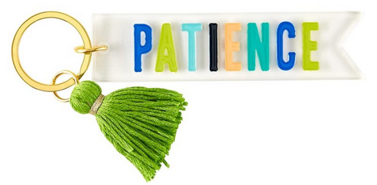 Sleutelhanger Patience acryl