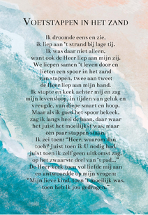 Kaart Voetstappen in het zand