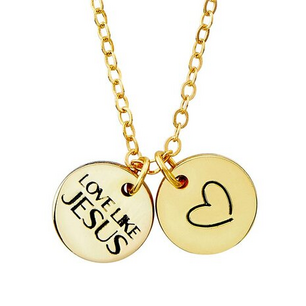 Ketting Love like Jesus + hartje
