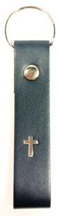 Sleutelhanger kruis kunstleer