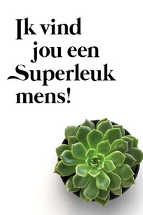 Kaart Super leuk mens