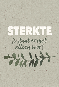 Kaart Sterkte je staat er niet alleen voor