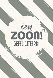 Kaart Een zoon gefeliciteerd