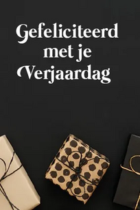 Minikaart Gefeliciteerd met je verjaarda