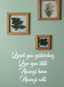 Kaart Loved you yesterday