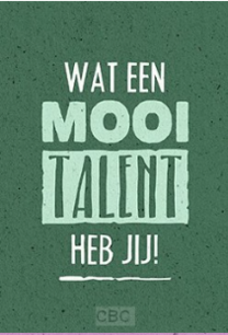 Kaart Wat een mooi talent heb jij