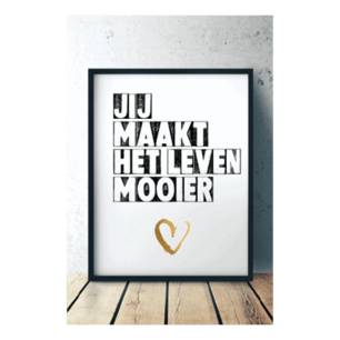 kaart jij maakt het leven mooier