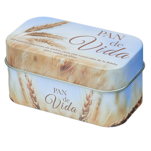 Pan de Vida (Bread of Life) beloftekaartjes in blik