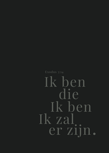 MInikaart Ik Ben Die Ik ben Exodus 3:14