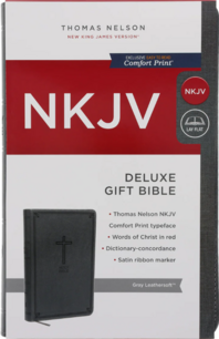 NKJV Deluxe Gift Bible grijs