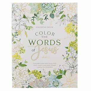Color the words of Jesus coloring book