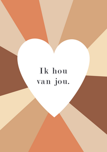 Kaart Ik hou van jou