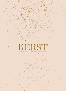 Kaart Kerst - Verspreid goudkorreltjes