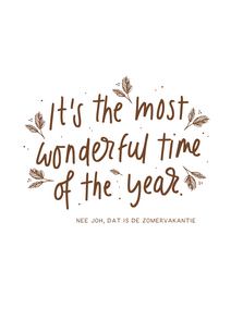 Kaart It's the most wonderful time of the year zomervakantie