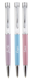 Pen Faith/Hope/Love kristal