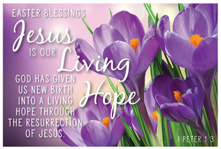 Minikaart Jesus is our living hope