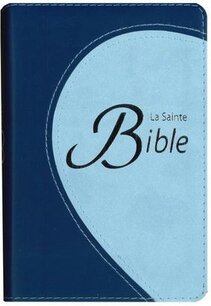 Franse Bijbel Segond 1910 blauw kunstleer